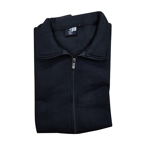 360 Gsm Pc Fleece Zyva Titan Jacket - Color: Black