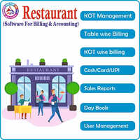 Restaurant Billing Software - Desktop Deployment, Multi-user Edition, Gst Billing, Offline Capability | English Language Support, Online Training, Windows Compatibility