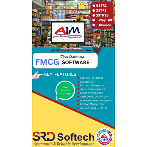 FMCG Software - Cloud-Based Solution | Real-Time Inventory Tracking, Enhanced Data Analytics, User-Friendly Interface