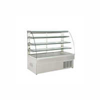 Glass Display Counter - Tempered Glass, Stainless Steel, Silver Color | Modern Design With Locking Mechanisms And Integrated Lighting