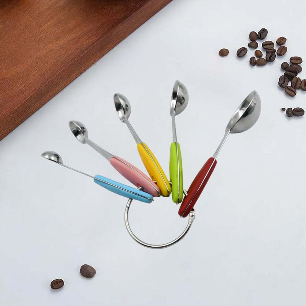 Measuring Cups And Spoons Stackables Set With Silicone Handle