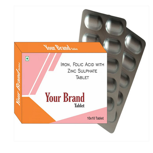 Iron Folic Acid With Zinc Sulphate Tablet - Drug Type: General Medicines