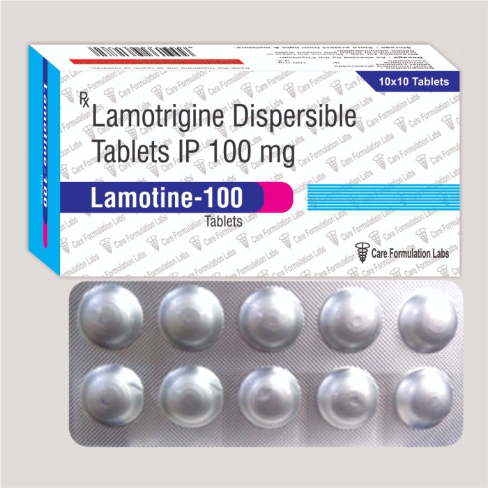 Lamotrigine IP 100mg tablet