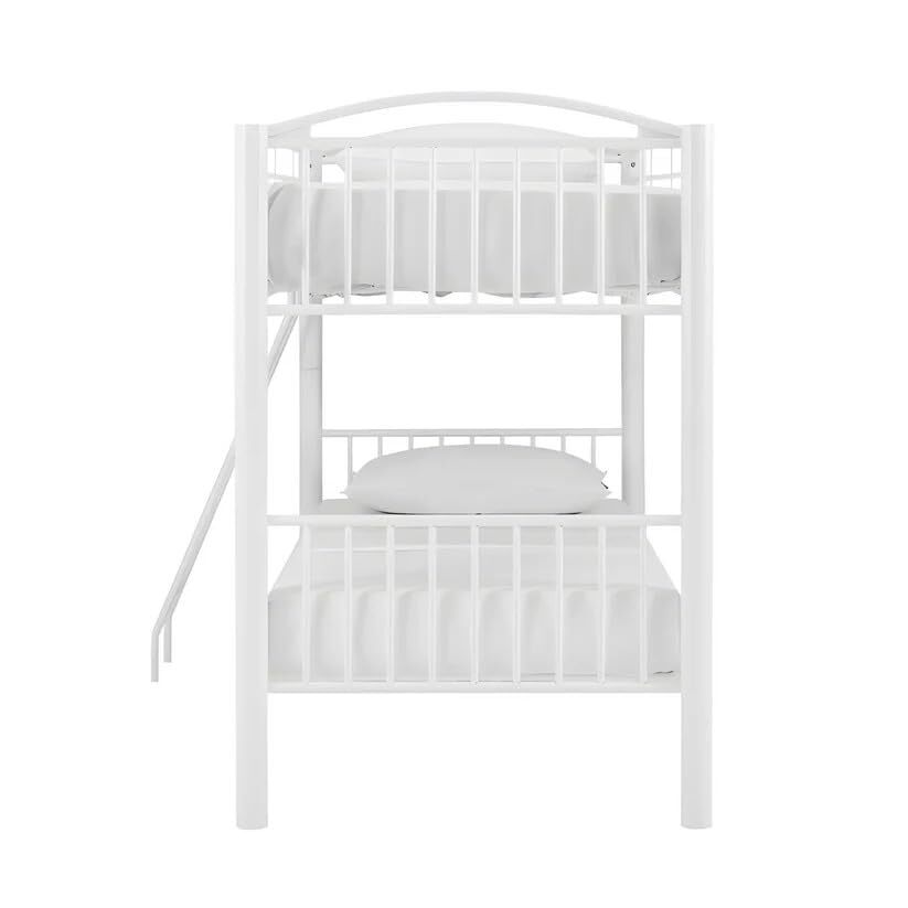 Twin Metal Bunk Cot Bed Single (Bottom) + Single (Top)