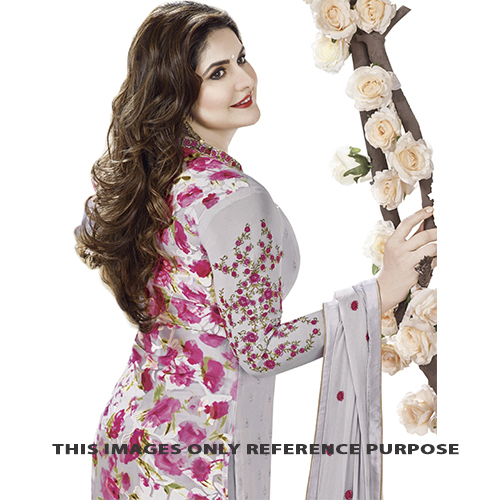 Steel Grey Color Brasso Fabric Suits With Inner