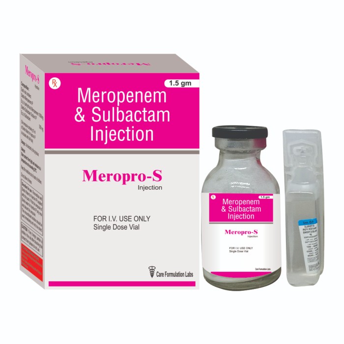 Meropenem Sulbactam 1.5Gm Injection - Grade: Pharma