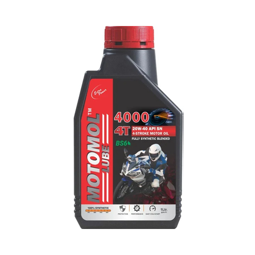 4000 4T 20W-40 1L Motomol Lube Automotive Engine Oil