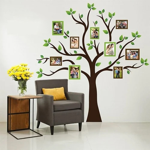 Tree Printed Vinyl Wallpaper