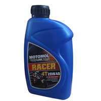4t 20w-40 Motomol Lube Racer Engine Oil - Full Synthetic, 900 Ml Can, Clear Color, Normal Smell, Ideal For High-performance & Wet Clutch Engines