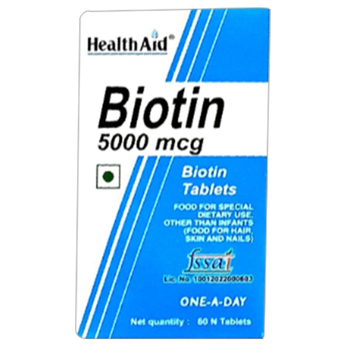 5000 mcg Biotin Tablets