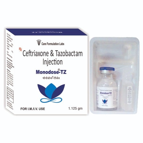 Ceftriaxone 1000 Mg Sterile Tazobactam Sodium Eqv To Tazobactam 125 Mg Injection - Grade: Pharma