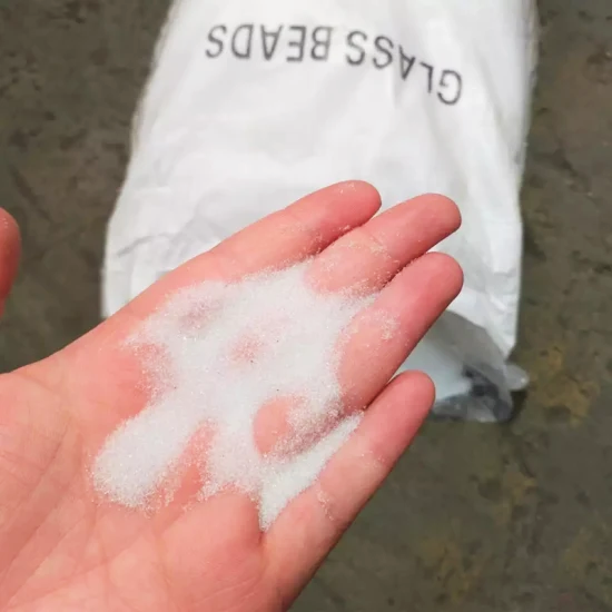 Glass Blasting Beads - Color: Transparent