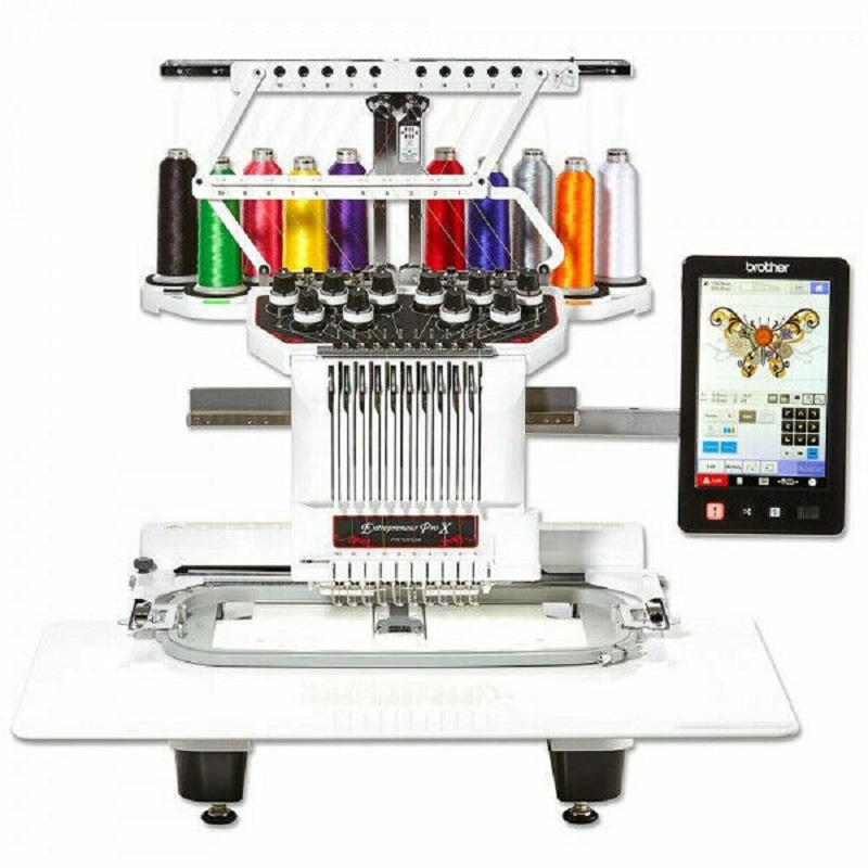 Brother Pr1000E 10-Needle Embroidery Machine - Body Material: Plastic