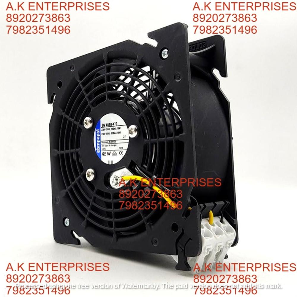 Ebm Papst Dv 4650-470 12cm 120x120x38mm Ac230v 120ma 19w Cabinet Metal Cooling Fan