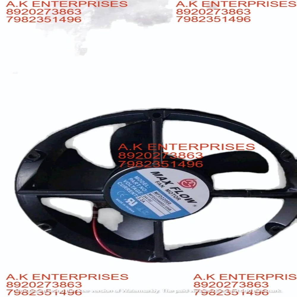 Max Flow Mfd22060 Max Flow Cooling Fan , 24 Volt Dc, 3.2 Amp , 2 Wire - Color: Black