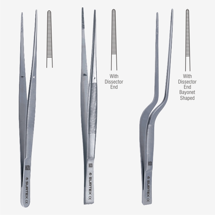 Taylor Bayonet Forceps - Precision Neuro Surgical Instruments | New, Manual Operation, Waterproof, Non-foldable