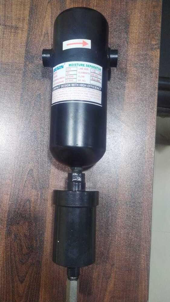 Threaded Moisture Separator - Color: Black