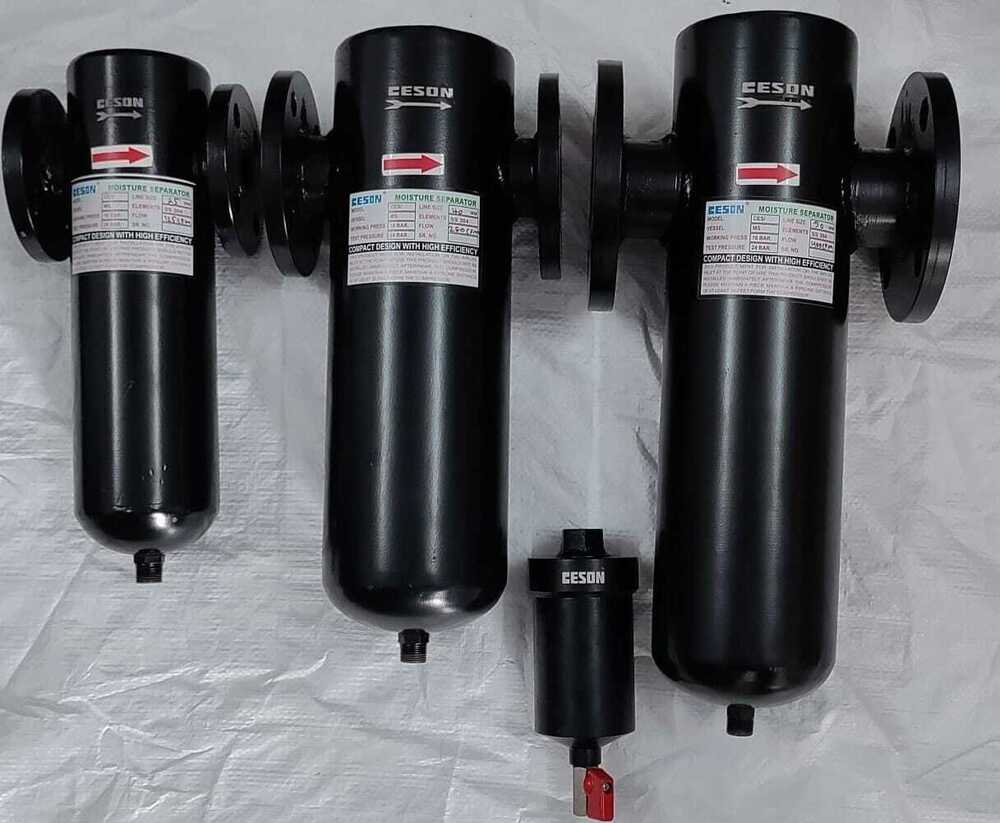 Flanged Moisture Separator - Color: Black