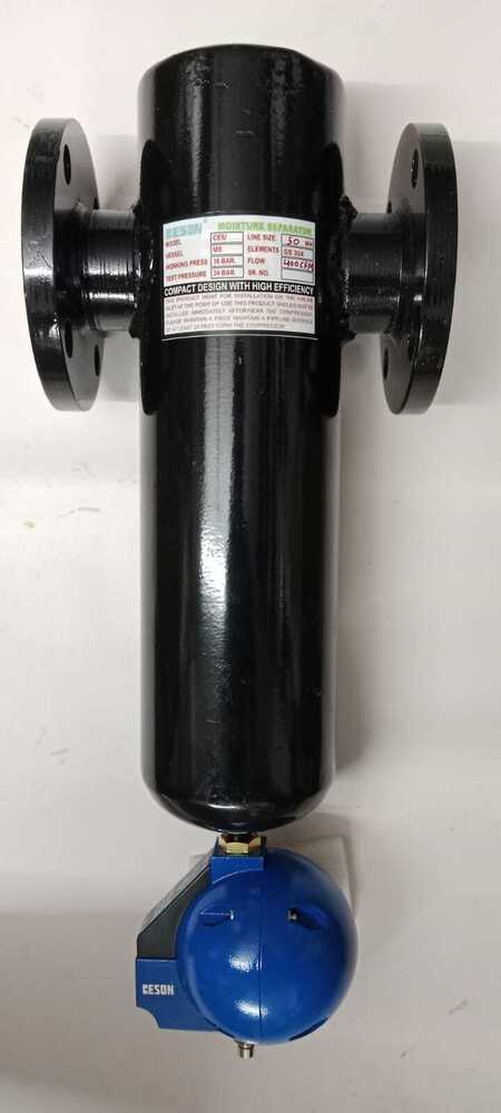Flanged Moisture Separator - Color: Black
