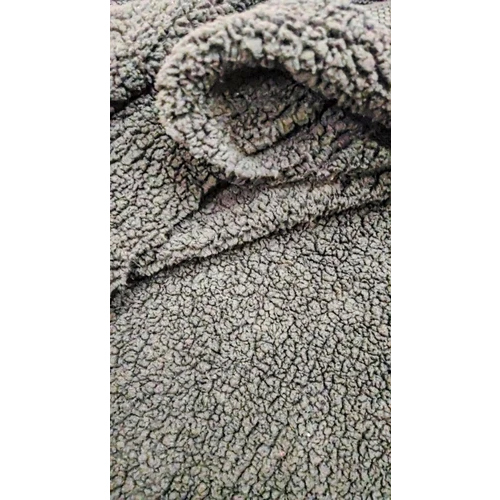 Sherpa Fleece Grey Fabric