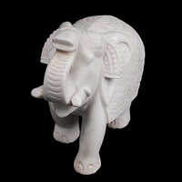 Marble Indian Elephant without Base