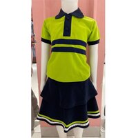 Cotton Girls School Uniform - Size Xs, Washable Half Sleeve Design | Soft, Breathable Material, Timeless Plain Pattern