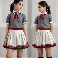 Checked School Skirt - Cotton, Various Sizes & Colors | Shrink-resistant, Washable, Comfortable Fit For Everyday & Special Occasions