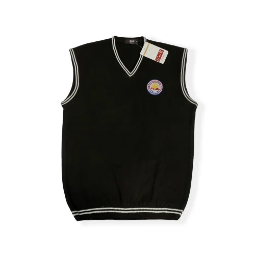 School Uniforms Half Sleeve Sweater - Color: Black