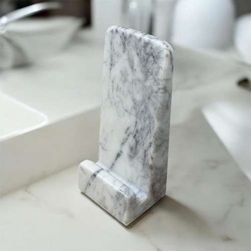 Marble Phone Holder - Color: White