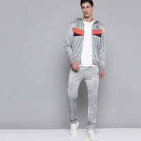 Super Poly School Tracksuit - Nylon Material, Different Sizes Available, Solid Grey Color | Shrink Resistance, Machine Washable, Ideal For Active Boys