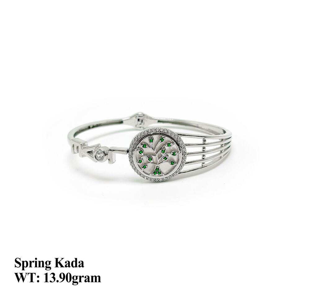 New Design 92.5 Silver Kada Spring