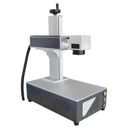 Metal Laser Marking Machine - 300mm x 300mm Fiber Laser Technology 1-Year Warranty Air Cooling Feature Easy CNC Operation