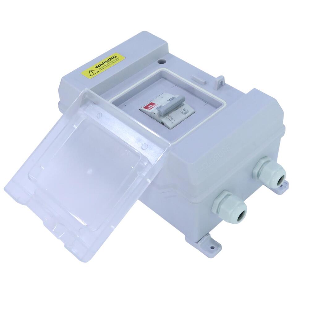 2Way Ip65 Abs Mcb Box Single Phase With 32 Amp Mcb - Application: Home