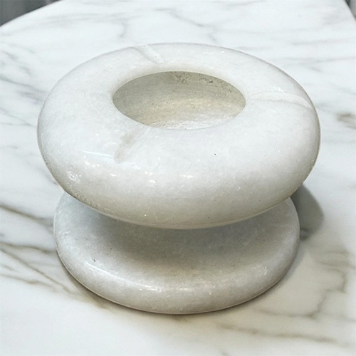 Marble Ash Tray Stand - Color: White