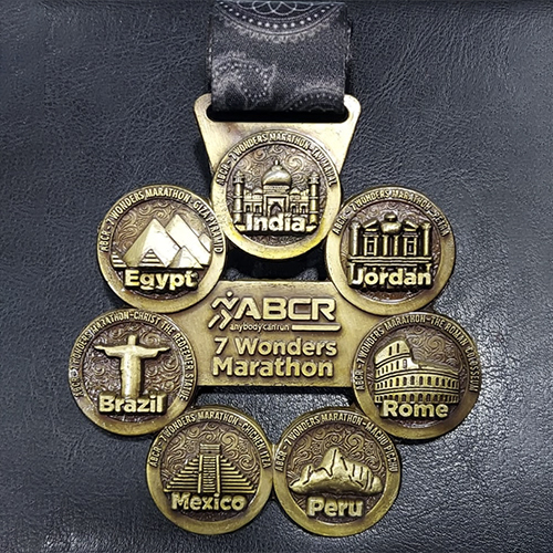 Marathon Die Cast Medal - Color: Various Colors