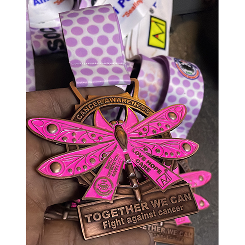 Marathon Event Antique Copper Medal - Color: Various Colors