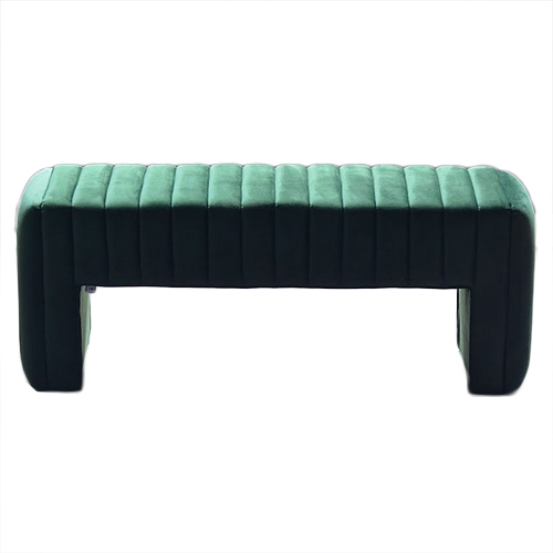 Linear Upholstry Cushioned Pouffee Bench Seating