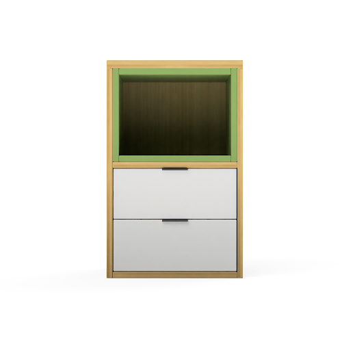 Prime 2 Drawer Modular Office Pedestal Storage - Color: As Per Requirement