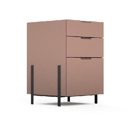 Bold 3 Drawer Modular Office Pedestal Storage - Color: As Per Requirement