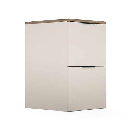 Horizon 2 Drawer Modular Office Pedestal Storage - Color: As Per Requirement