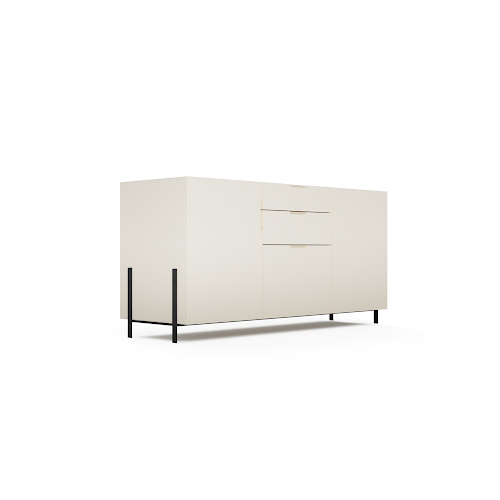 White Modular Office Side Storage