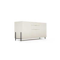 White Modular Office Side Storage