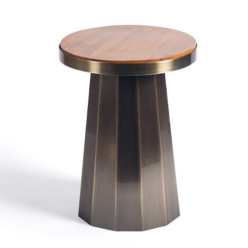 Antique Brass Slip Side Table