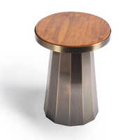 Antique Brass Slip Side Table