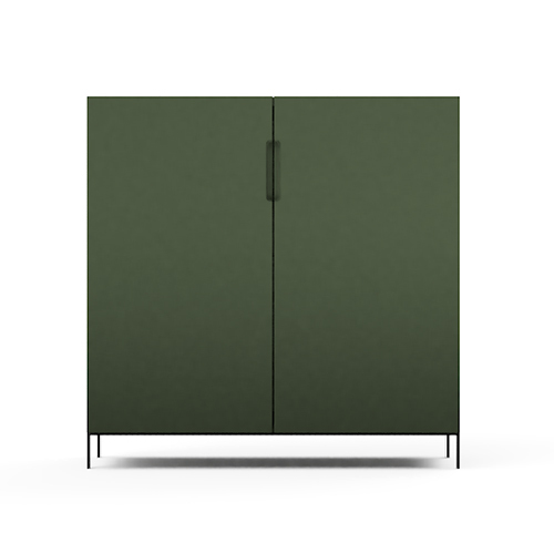Green Bold Modular Office Side Storage