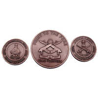 Indian Army Coin Medallion - Color: Brown