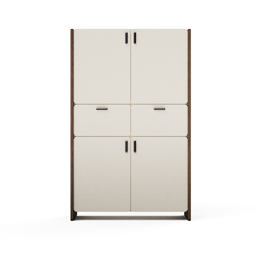 Neo White Modular Office Side Storage