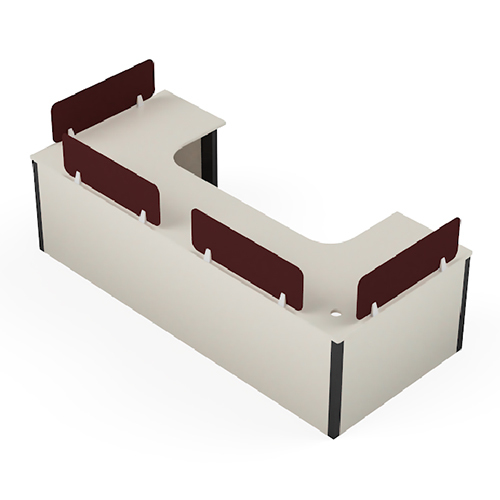 Horizon 2 Seater Modular Office L Shape Workstation
