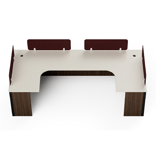 Neo 2 Seater Modular Office L Shape Workstation