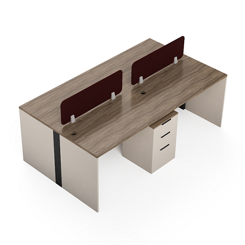 Horizon 4 Seater Modular Office Workstation - Color: As Per Requirement